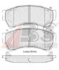 A.B.S. 37668 OE Brake Pad Set, disc brake